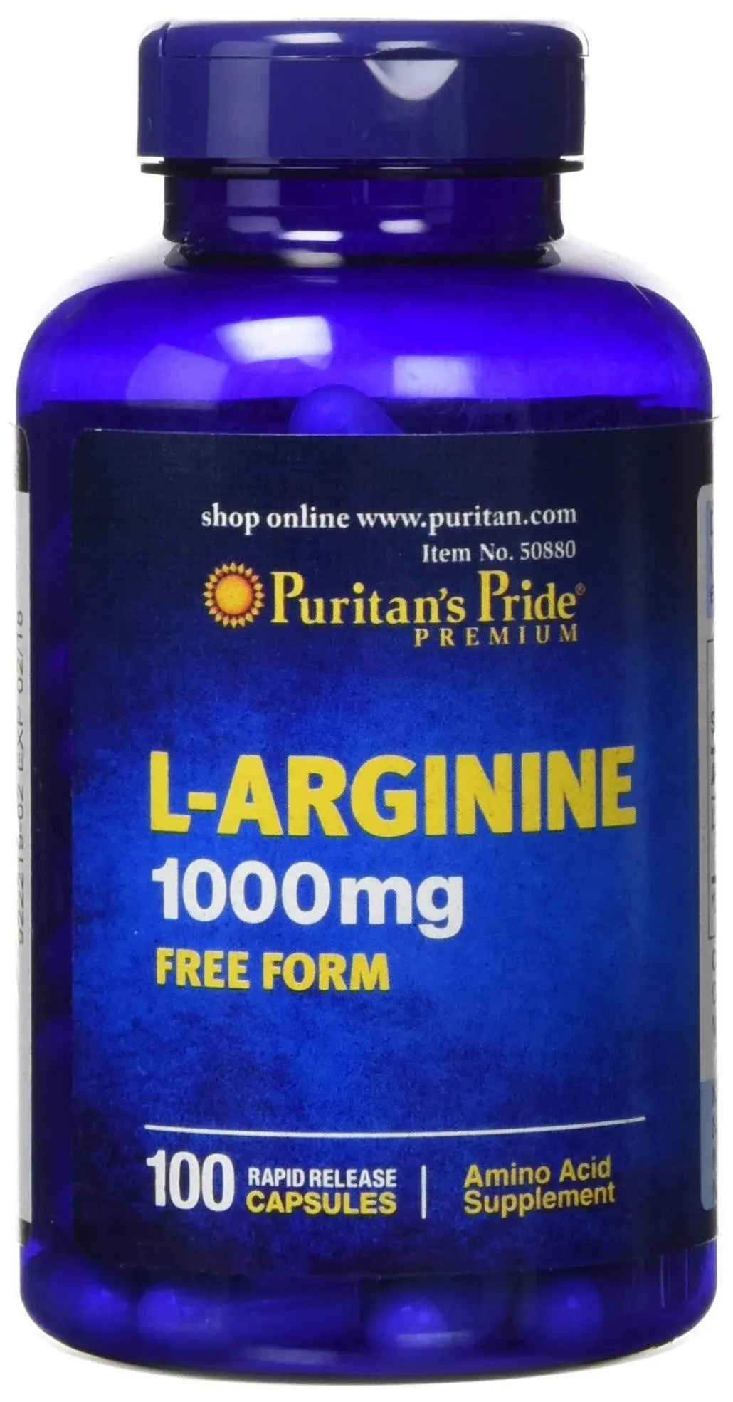 Puritan's Pride L-Arginine 1000 mg-200 Caplets