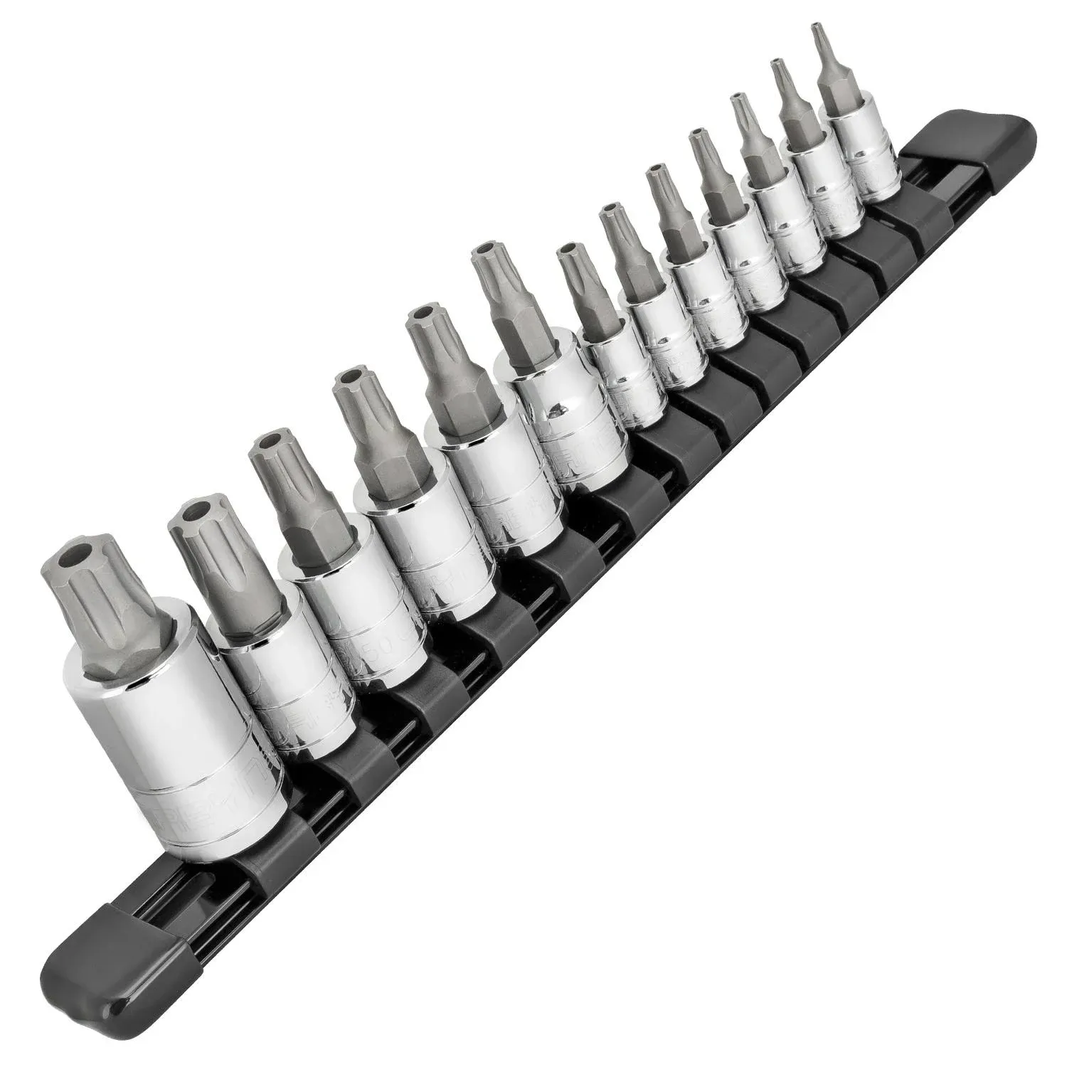 CARBYNE Tamper-Proof Torx Plus (aka 5 Lobe) Bit Socket Set - 13 Piece, TPR-8/IPR