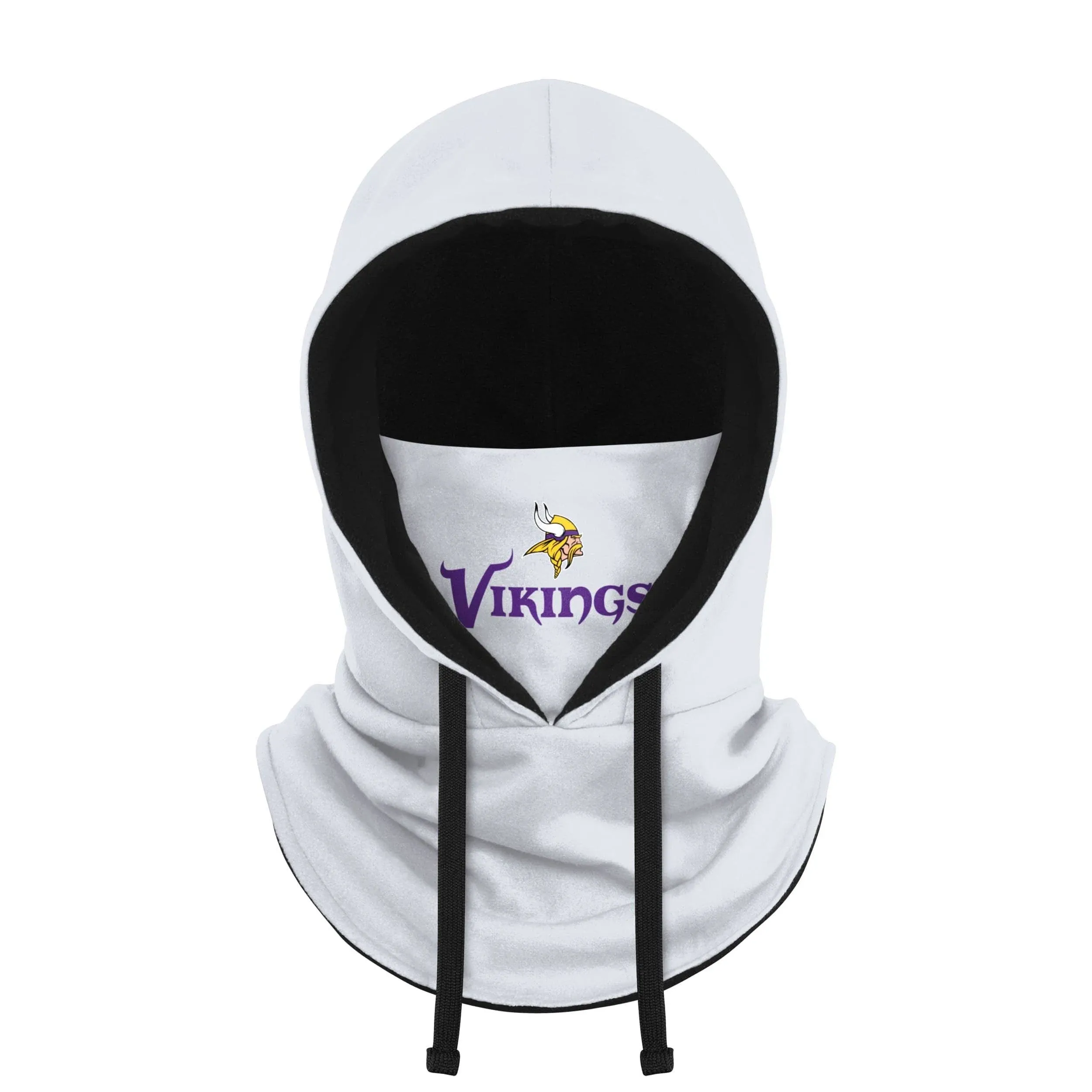 Minnesota Vikings NFL White Drawstring Hooded Gaiter