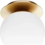 Quorum 1-LT 6" Semi Flush Mount Ceiling Light 339-1-62 - Polished Nickel - Contemporary - Flush-mount Ceiling Lighting - by House Lighting Design | Houzz