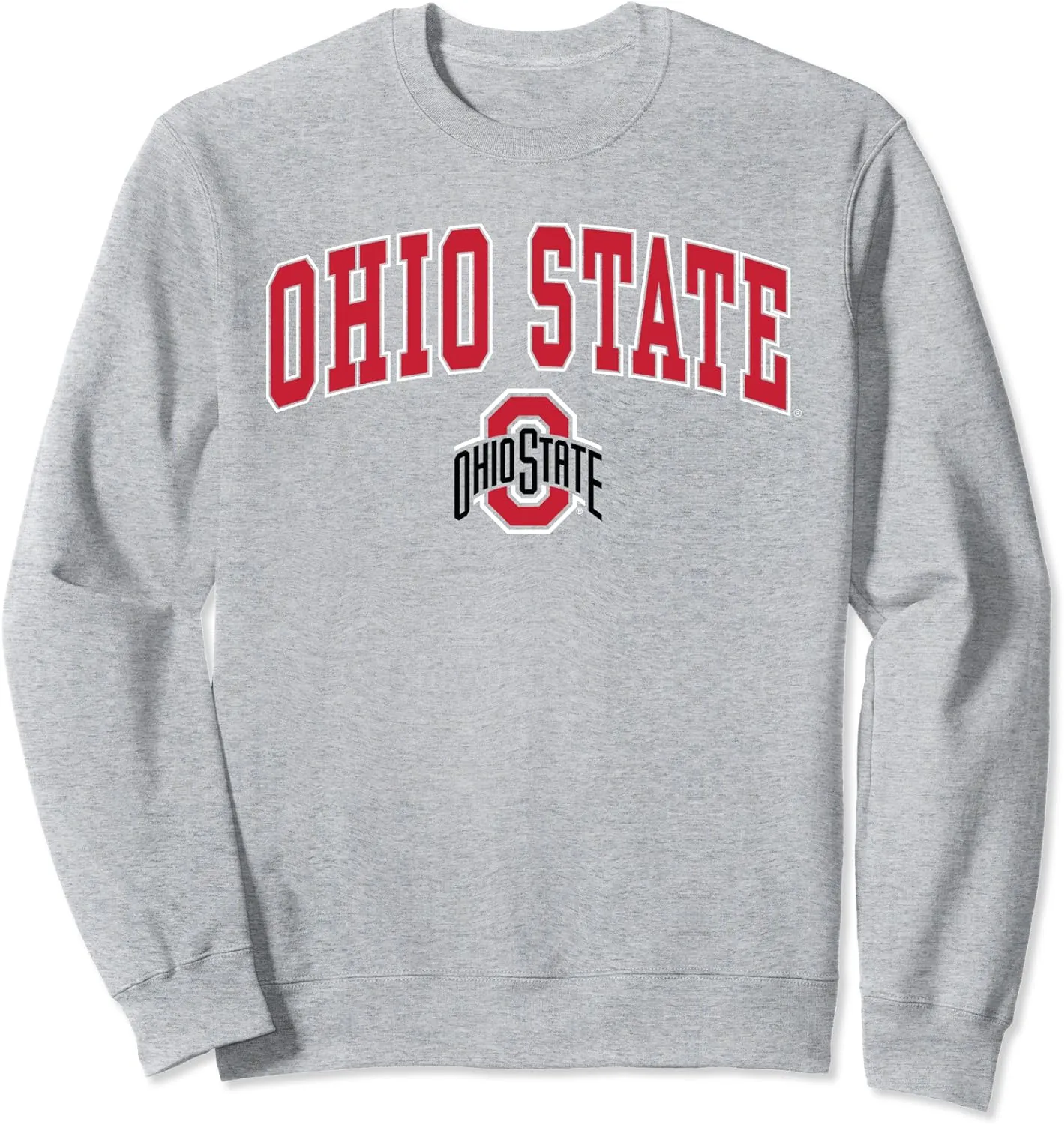 Ohio State Buckeyes Mens Arch Logo Officially Licensed Gray Sweatshirt