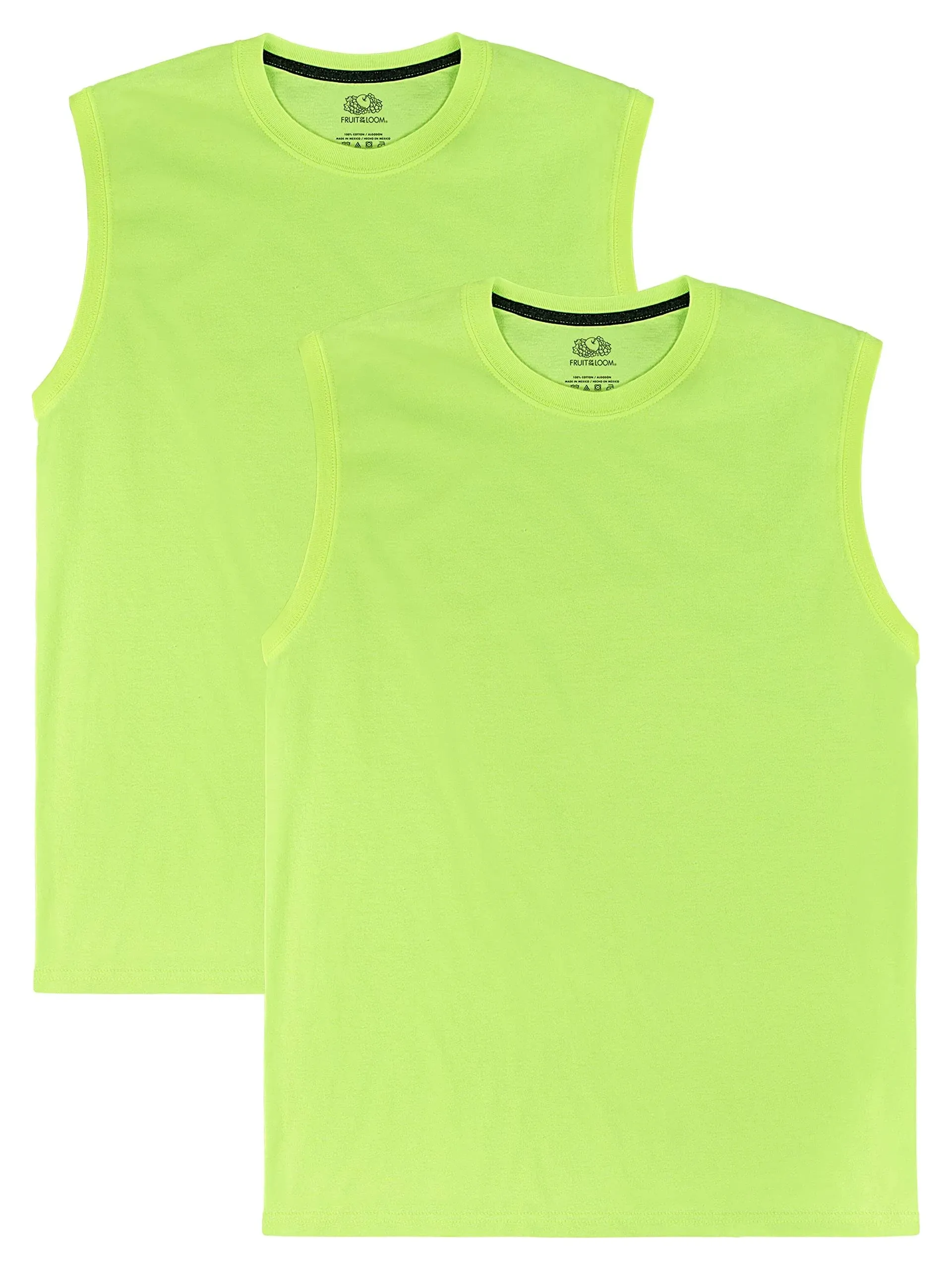 Fruit of The Loom Men's EverSoft Muscle Shirts, 2 Pack