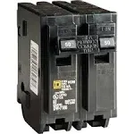 Square D Schneider Electric 50A 2 Pole HO Breaker HOM250C