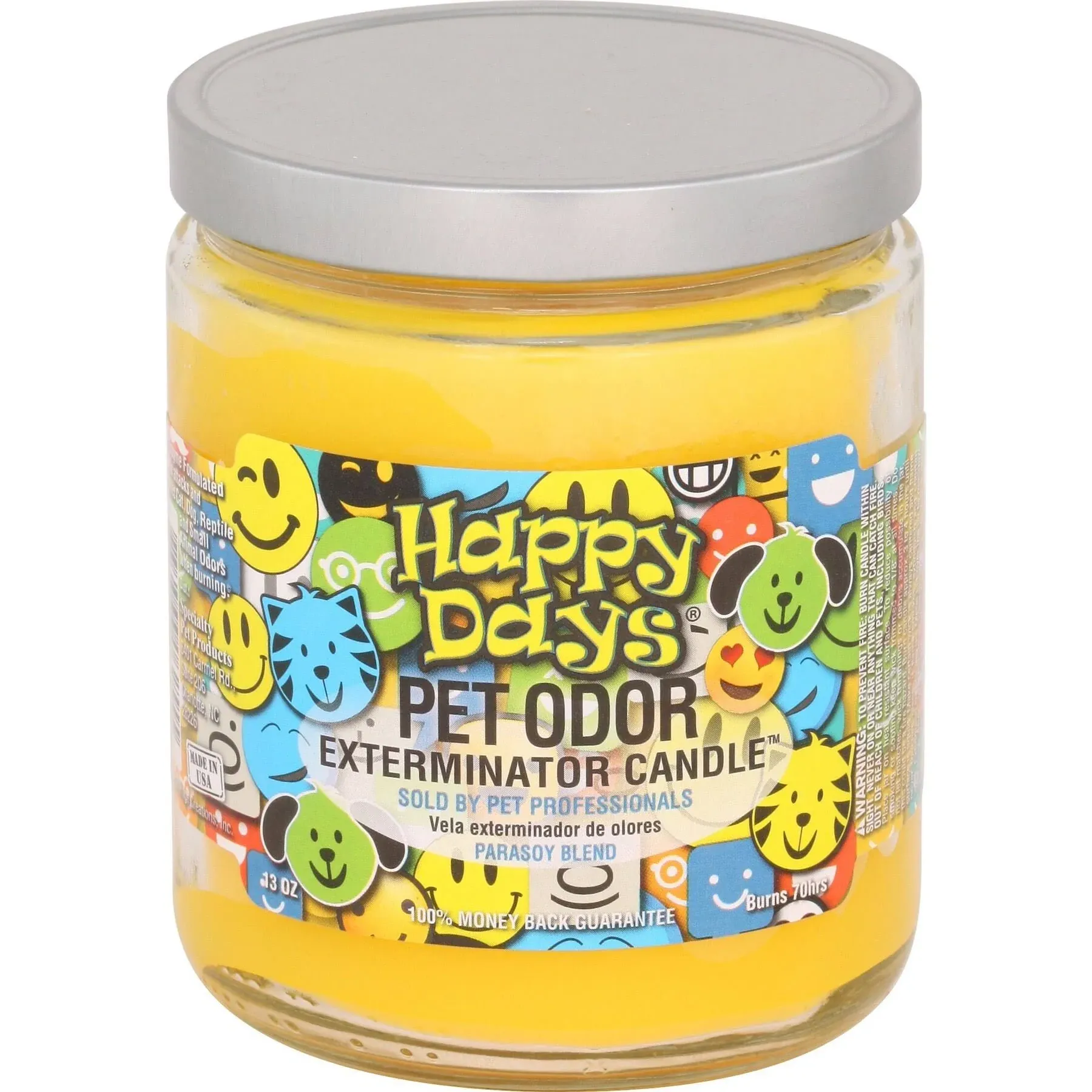 Pet Odor Exterminator Candle, Happy Days, 13 Oz