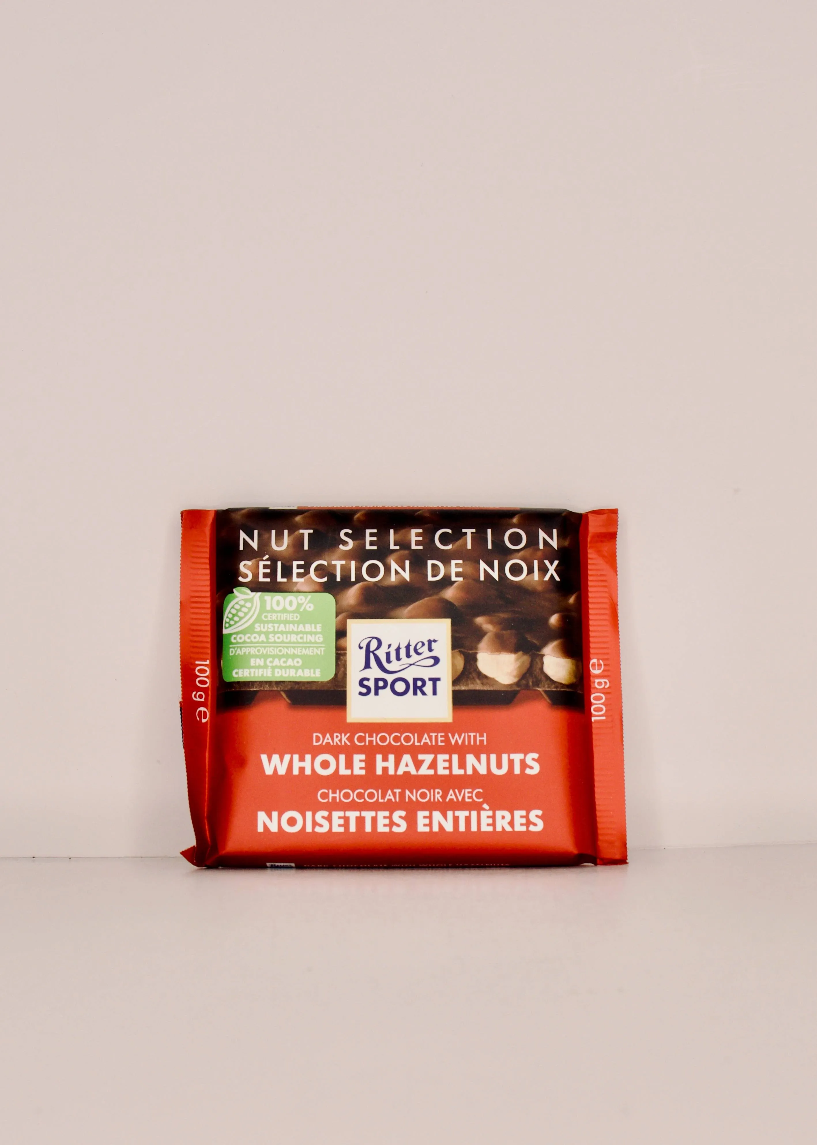 Ritter Sport Dark Whole Hazelnuts 3.5 Oz / 100 gr (Pack of 10)