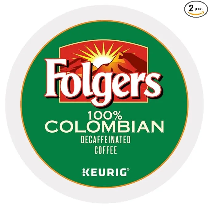 Folgers 100% Colombian Decaf Coffee K-Cups