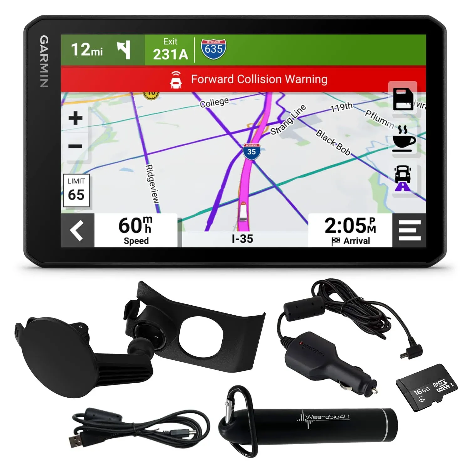 Garmin dezlCam OTR710 Trucking Navigator with Built-In Dashcam, Automatic ...