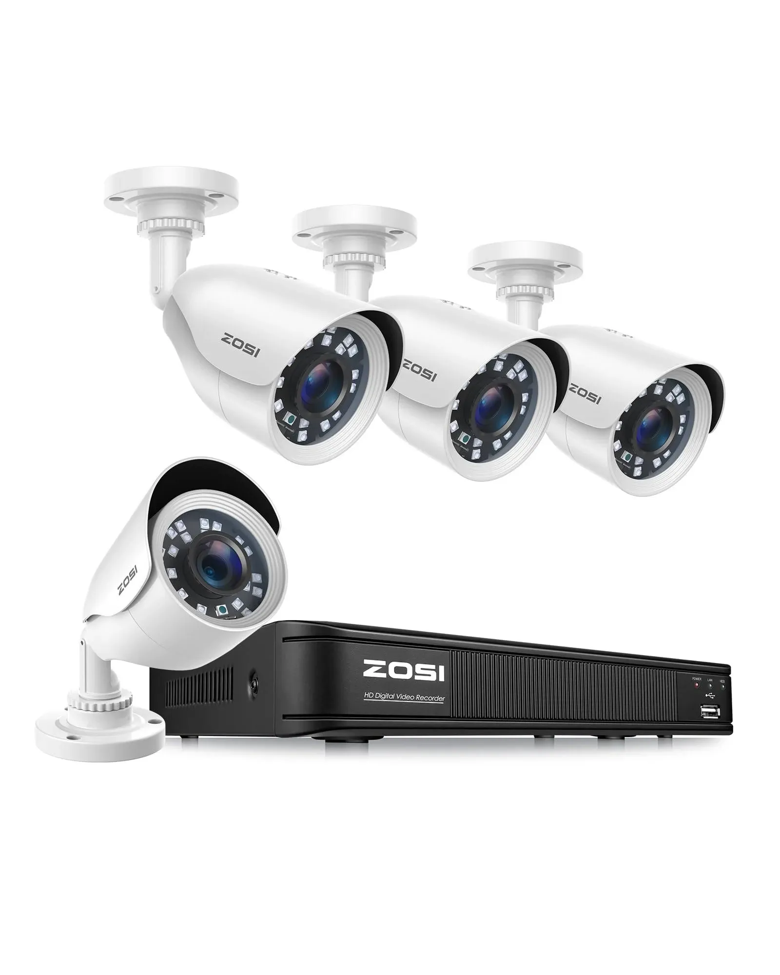 H.265+ Full 1080p Home Security Camera System Outdoor Indoor, 5MP-Lite CCTV D...