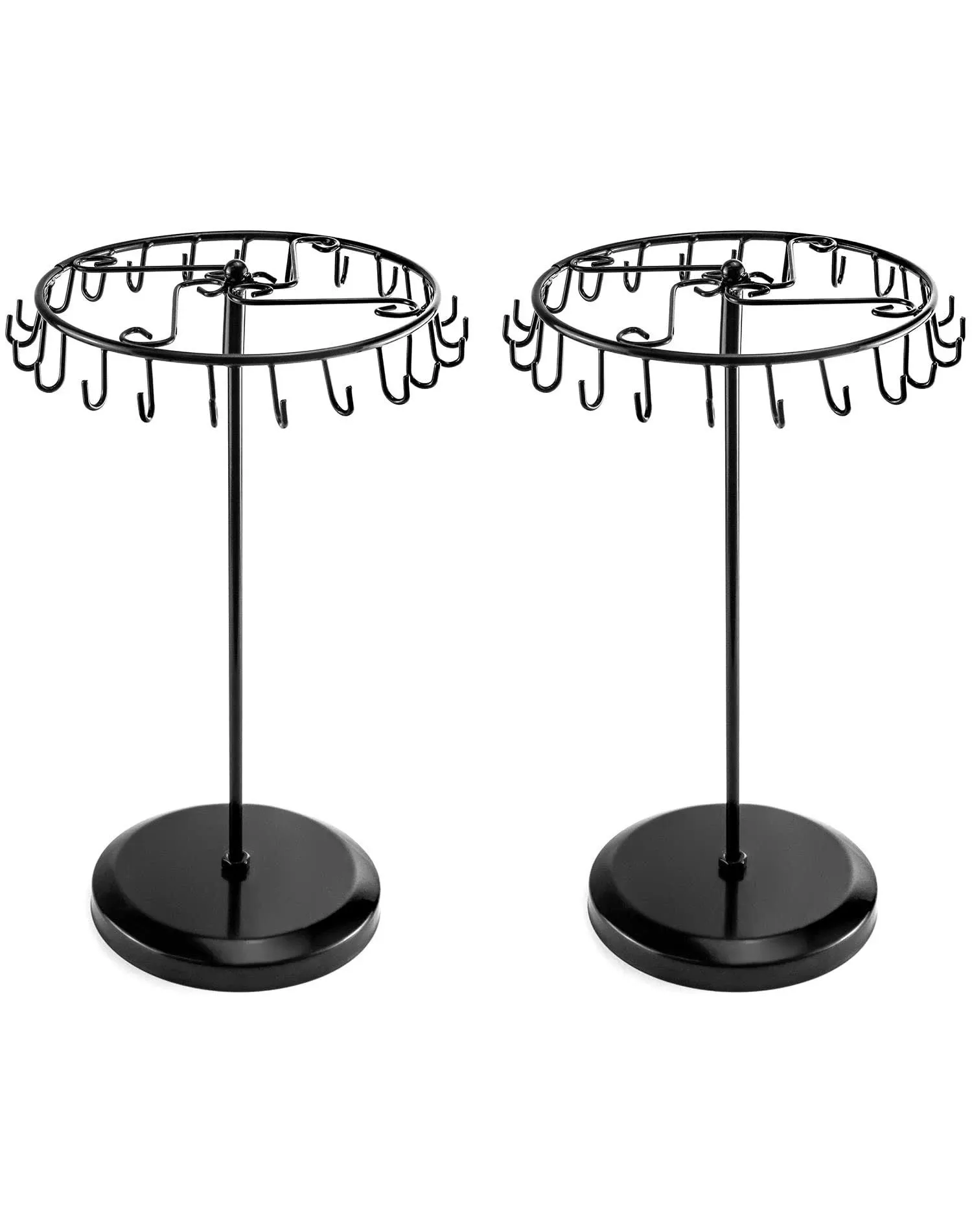 QWORK Spinning Jewelry Tree Display Stand