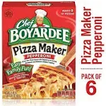 Chef Boyardee Pepperoni Pizza Maker, 31.85 oz, 6 Pack