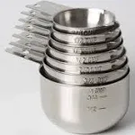 Measuring Cups 7 Piece Set of Quality Professional Grade 18:8 Stainless Steel-Perfect for Dry and Liquid Ingredients, small