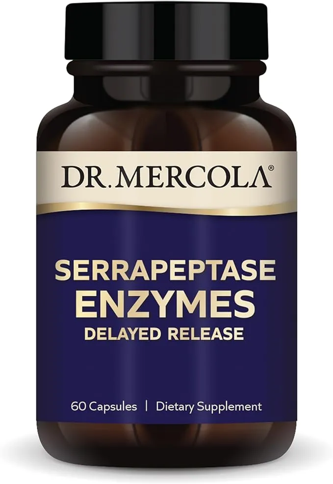 Dr. Mercola Serra Peptase Enzymes 60 Capsules