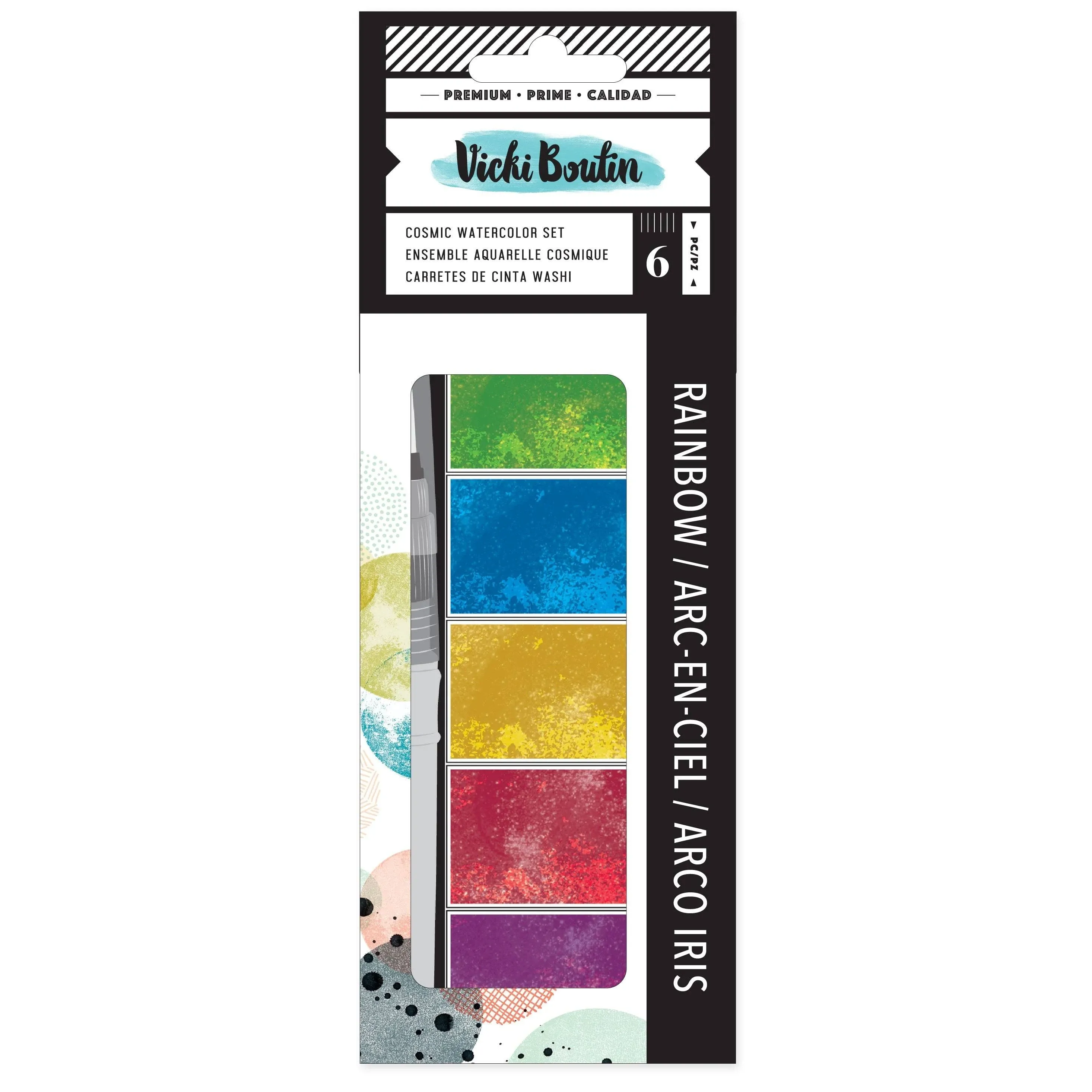 Vicki Boutin Print Shop Cosmic Watercolor Set Rainbow