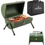 Portable Charcoal Grill Tabletop Outdoor Barbecue Smoker Small BBQ Grill Camping