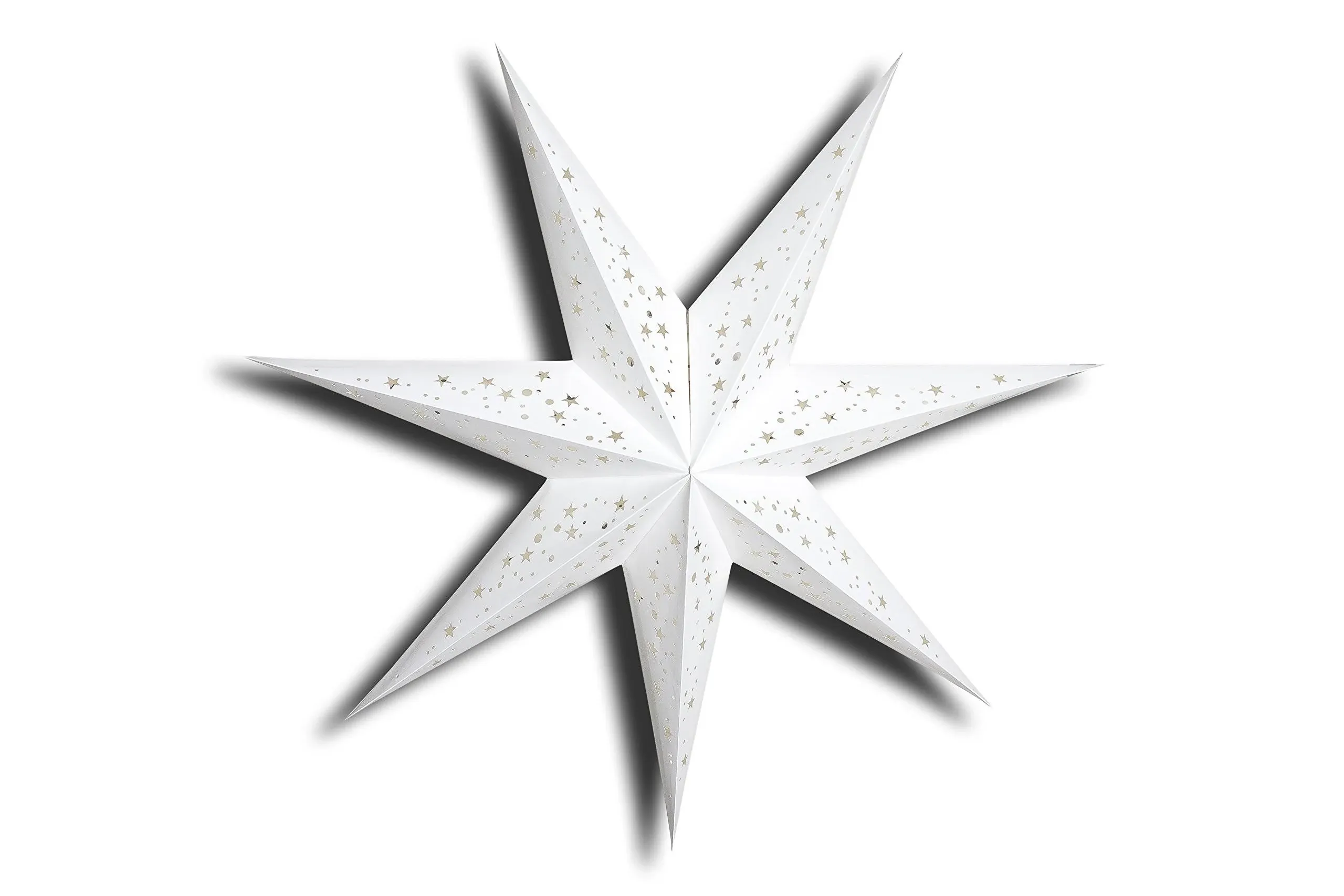 GalaxyArts - Naxatra (White Medium 7 Tips) - Paper Star Lantern