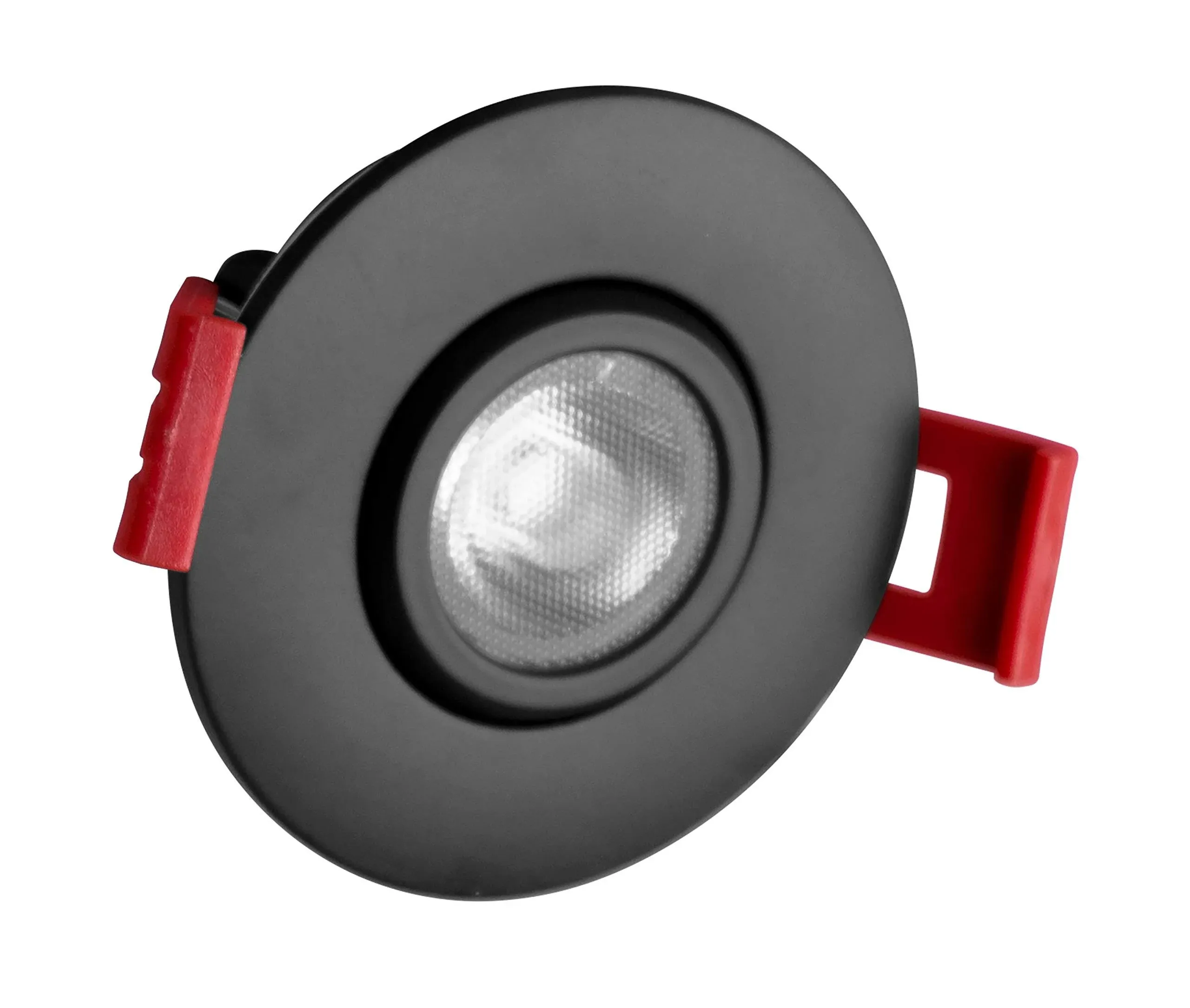 2-inch LED Gimbal Recessed Downlight in Black, 3000K