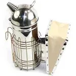 11-Inch Stainless Steel Bee Hive Smoker with 3 Pieces Of Smoker Fuel - GLSMKR