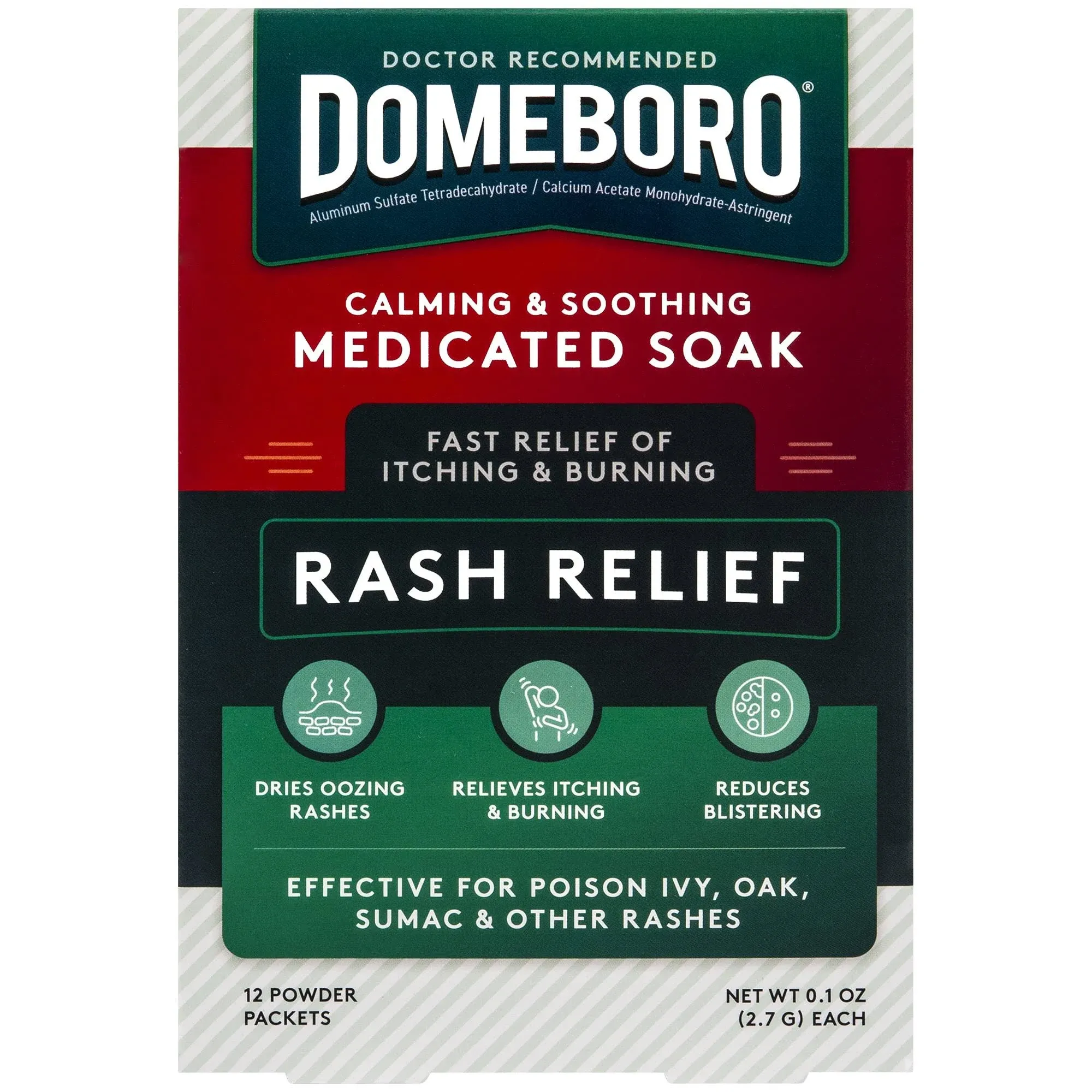 Domeboro Medicated Soak Rash Relief