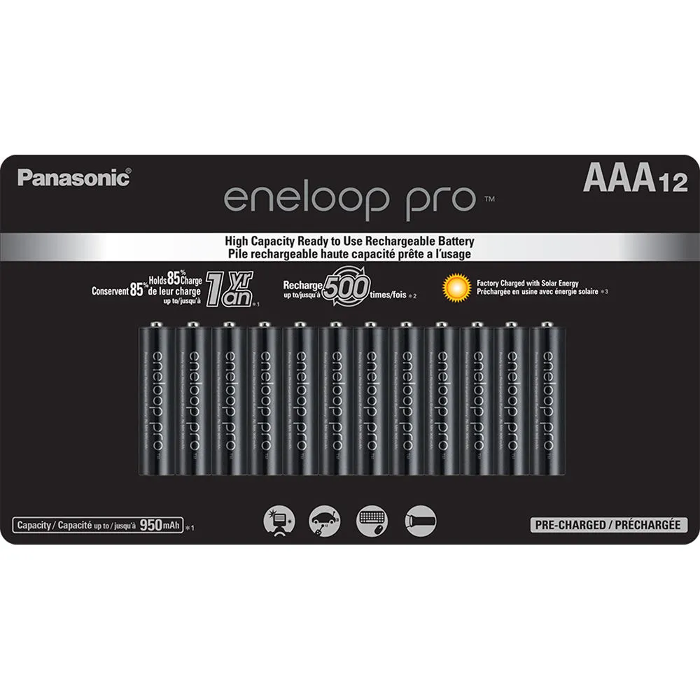 Panasonic eneloop Pro Rechargeable Batteries