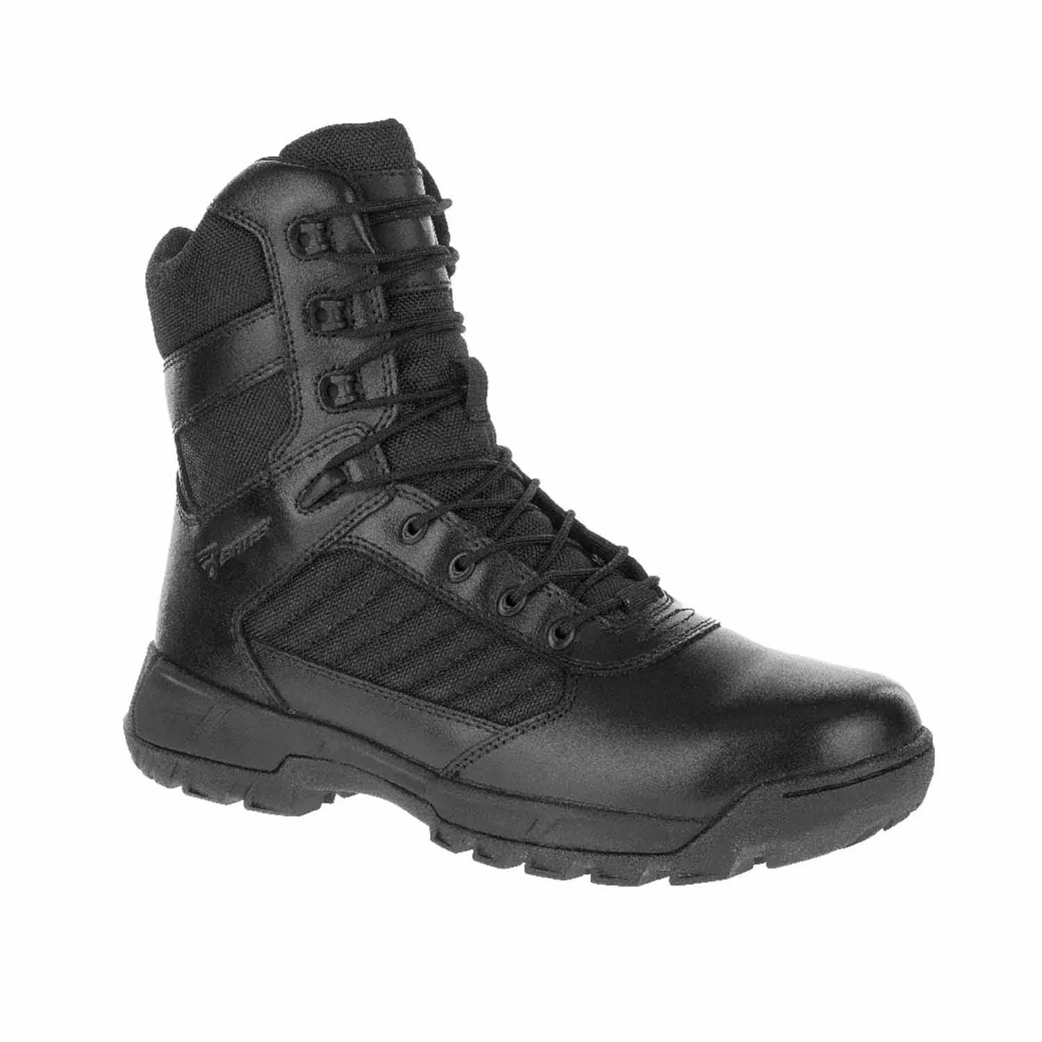 BATES Boots: Plain, Black, Side Zipper, EW, 7 1/2, 1 PR