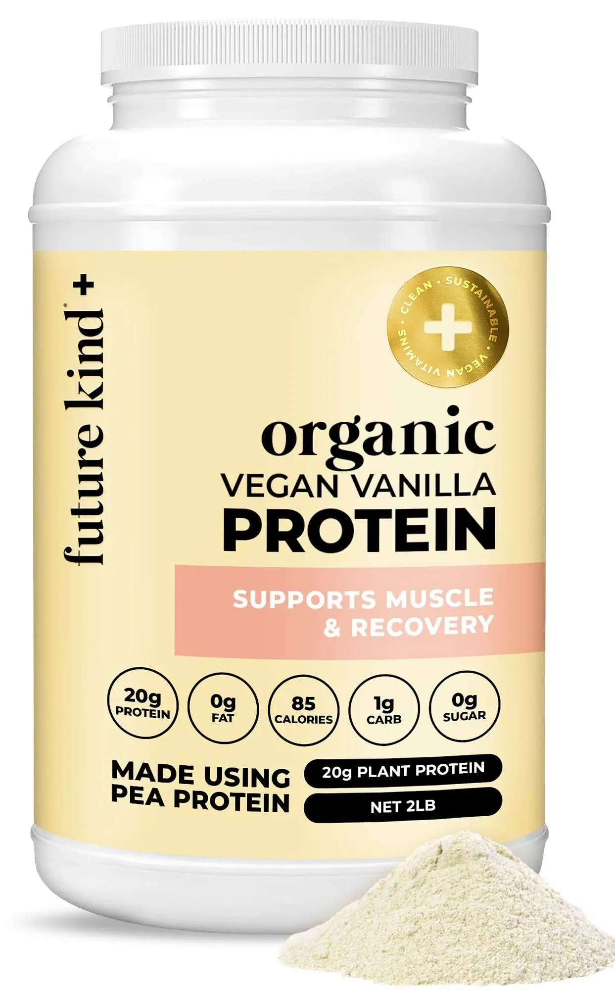 Future Kind Vegan, Vanilla (34srv) - Whey Free Protein Powder for Men and Wom...