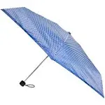 MICRO MINI PURSE MANUAL UMBRELLA-MANY STYLES, Navy Pin Dot, Size, Compact