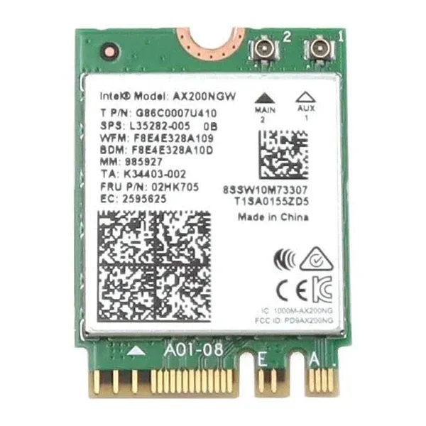 Intel AX200 NGWG NIC Wi Fi 6 AX200 2230 2x2