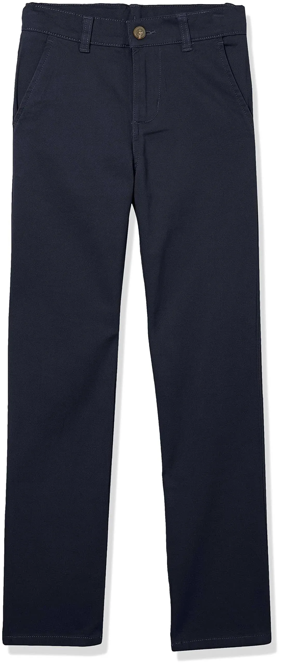 Izod Boys Navy Blue Uniform Chino Pants Straight Leg School Size 12