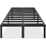 HAAGEEP Metal Platform Bed Frame Full with Storage 14 Inch Heavy Duty Beds Steel Slat Frames Standard Size, AF