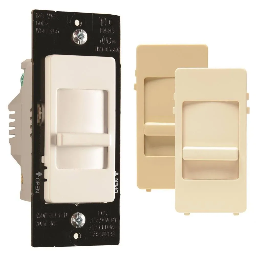 PASS & SEYMOUR WSCL450TCCCV4 Wide Slide Dimmer, For CFL LED