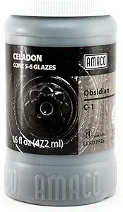 Amaco Celadon Glazes - Obsidian, Pint