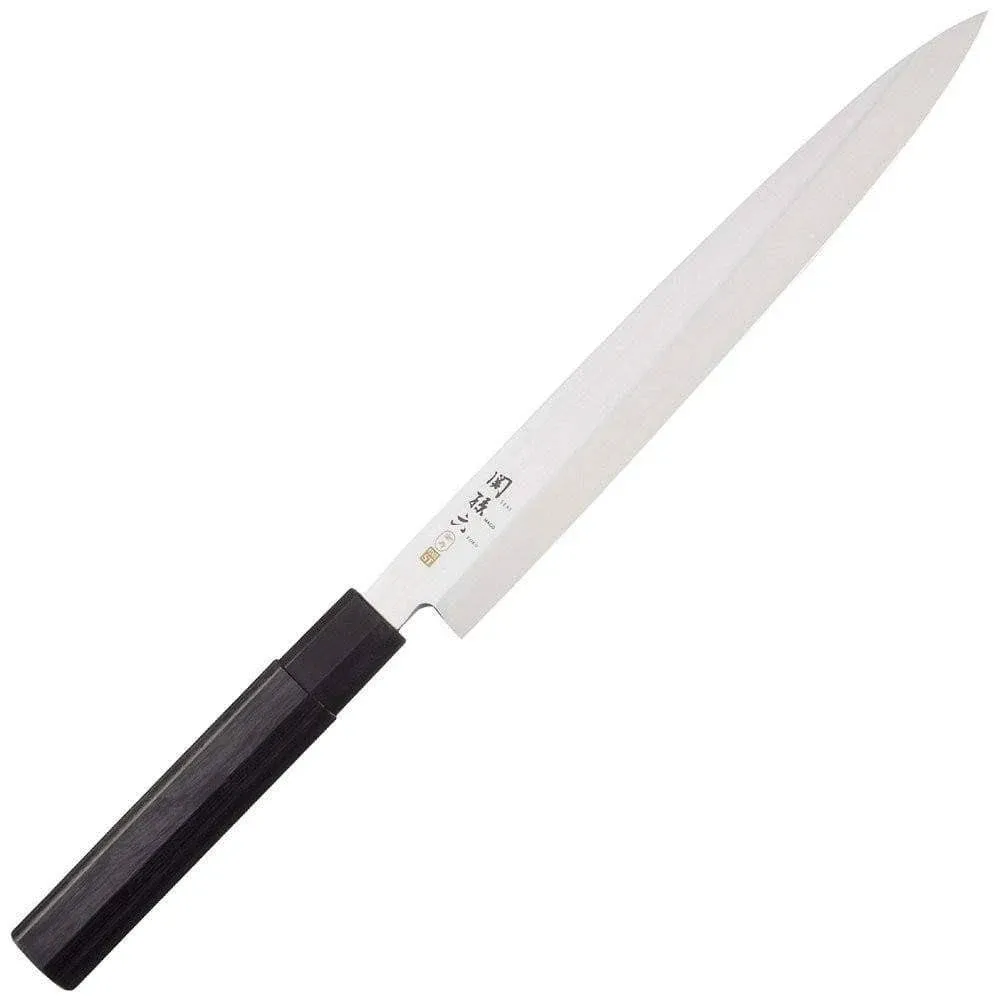 Kai Brand Seki Gold Kotobuki St Sashimi Knife 240mm Ak-1106, Black,silver