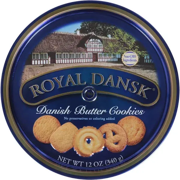 Royal Dansk Danish Butter Cookies, 24 Oz. Pack of 1