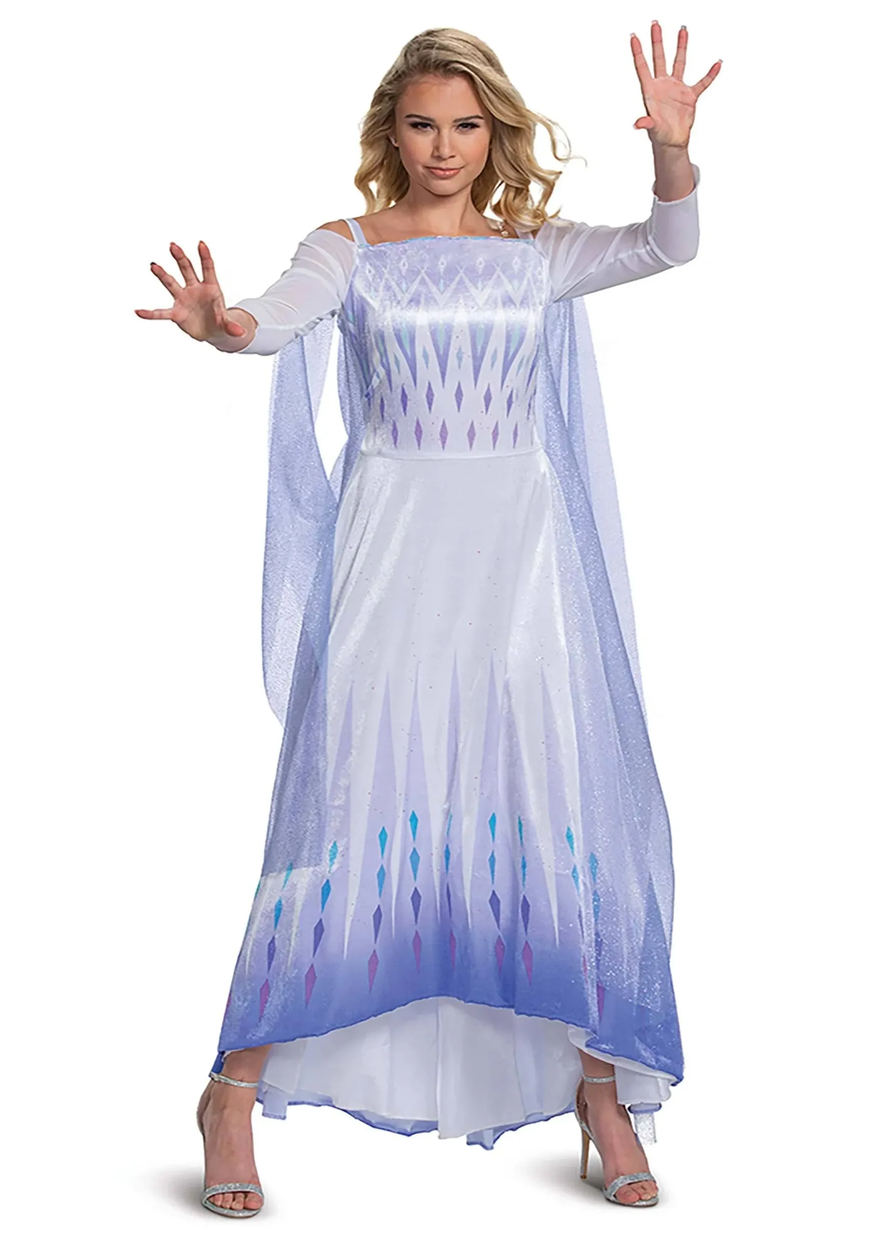 Disney Frozen II Deluxe Elsa Women Costume, Medium - Size 8-10