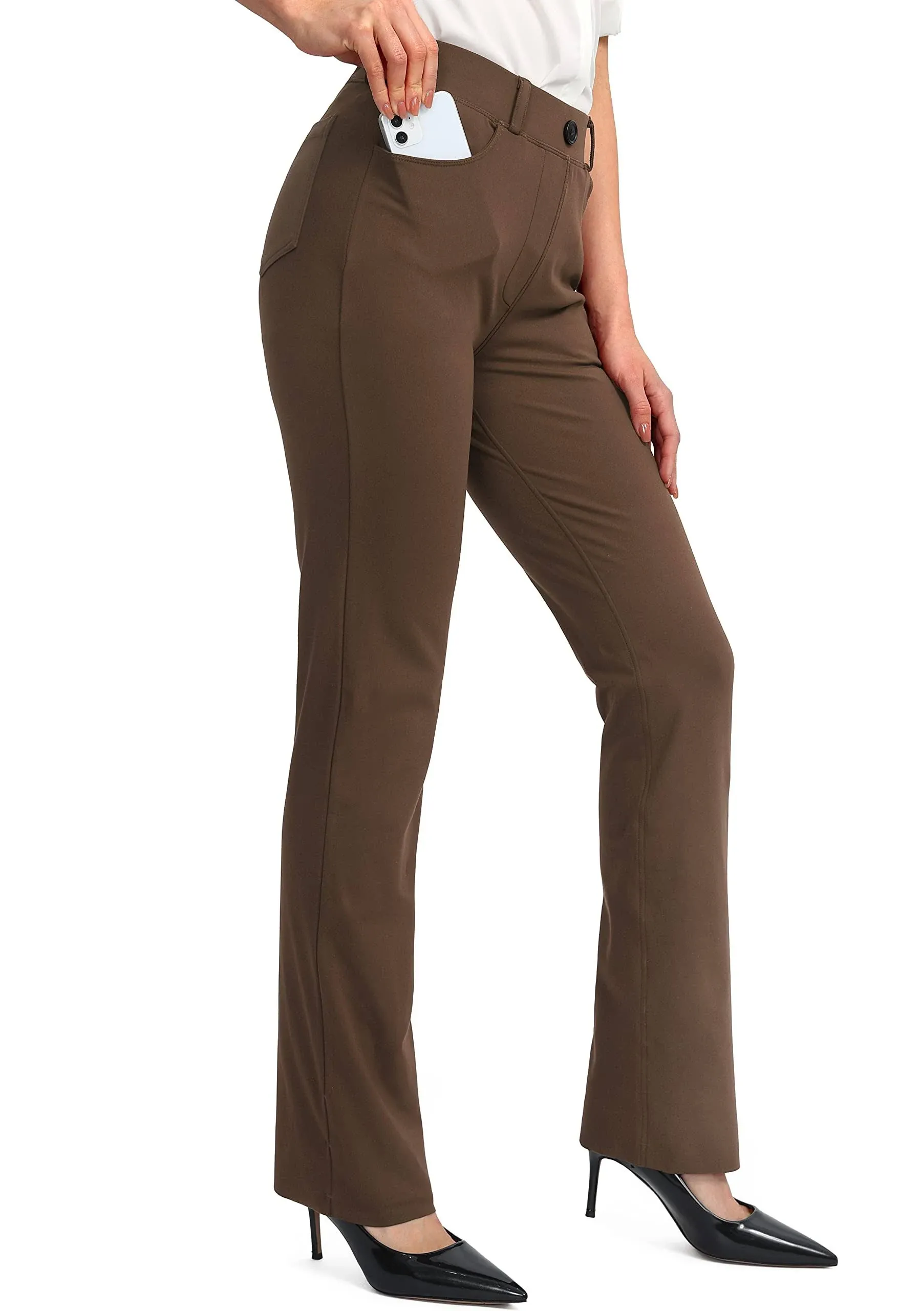 Viodia Womens Yoga Dress Pants 28303234 Stretchy Work Slacks Business Casual ...