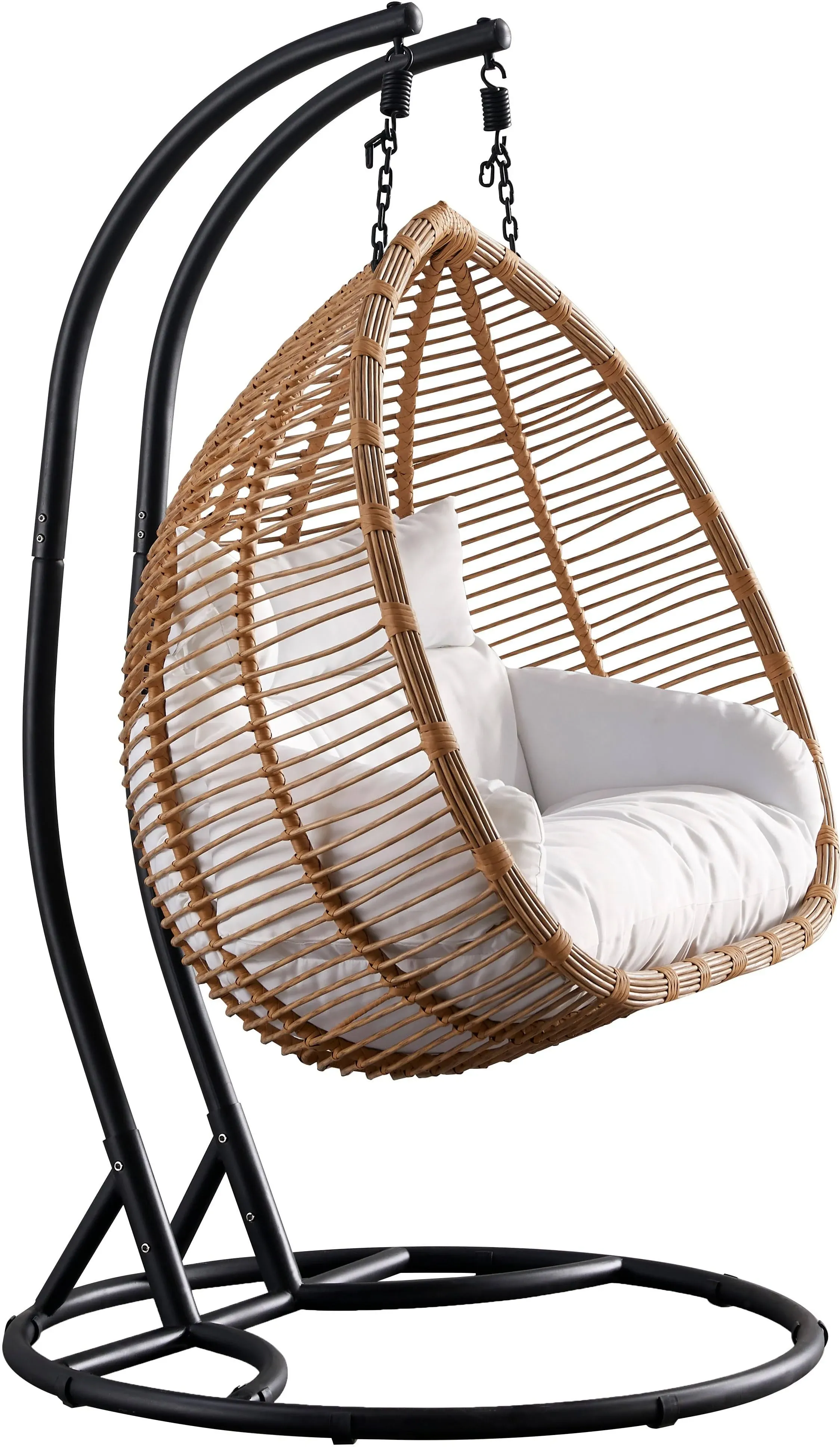 Tarzan - Outdoor Patio Swing Chair - Light Brown - 53.5" Length