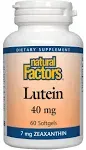 Natural Factors, Lutein, 40 mg, 60 Softgels