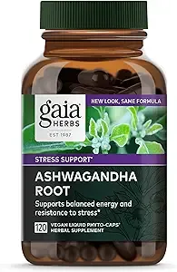 Gaia Herbs Ashwagandha Root, 120 liquid phyto-capsules