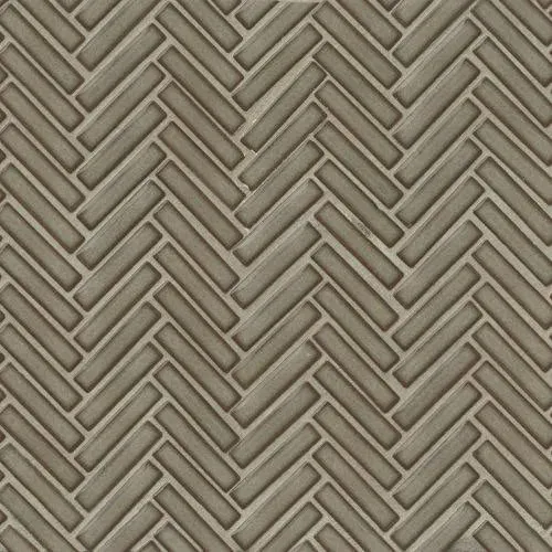 Bedrosians 90 1/2" x 2" Herringbone Porcelain Mosaic Tile