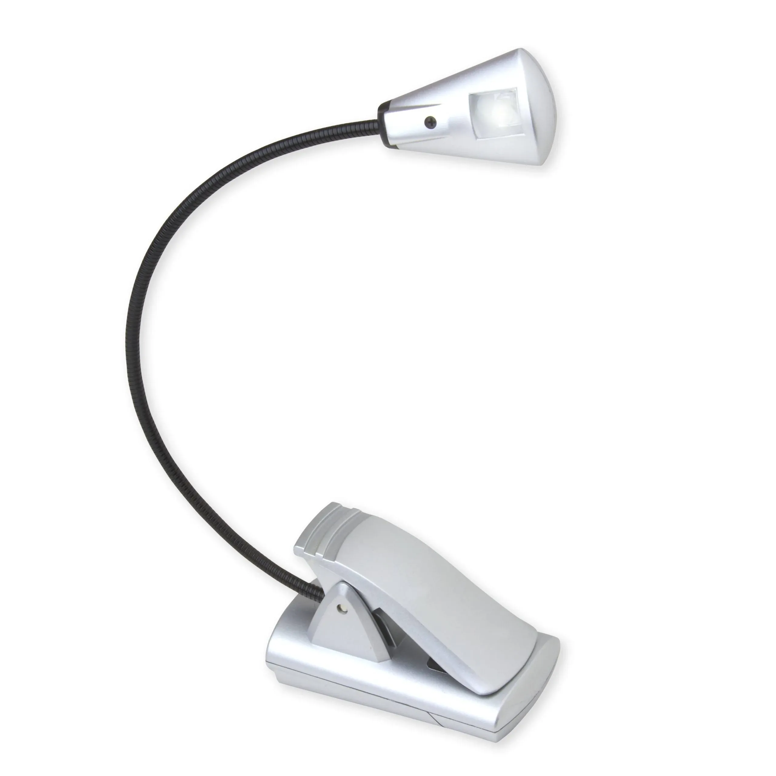 Carson Optical FlexNeck 6" Fully-Adjustable Booklight, Silver (CSNFL55)