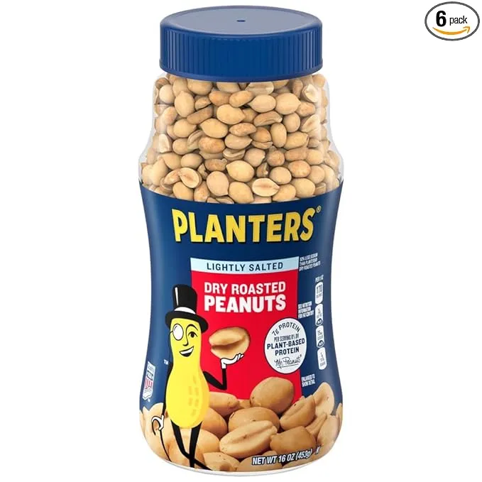 Planters Lightly Salted Dry Roasted Peanuts