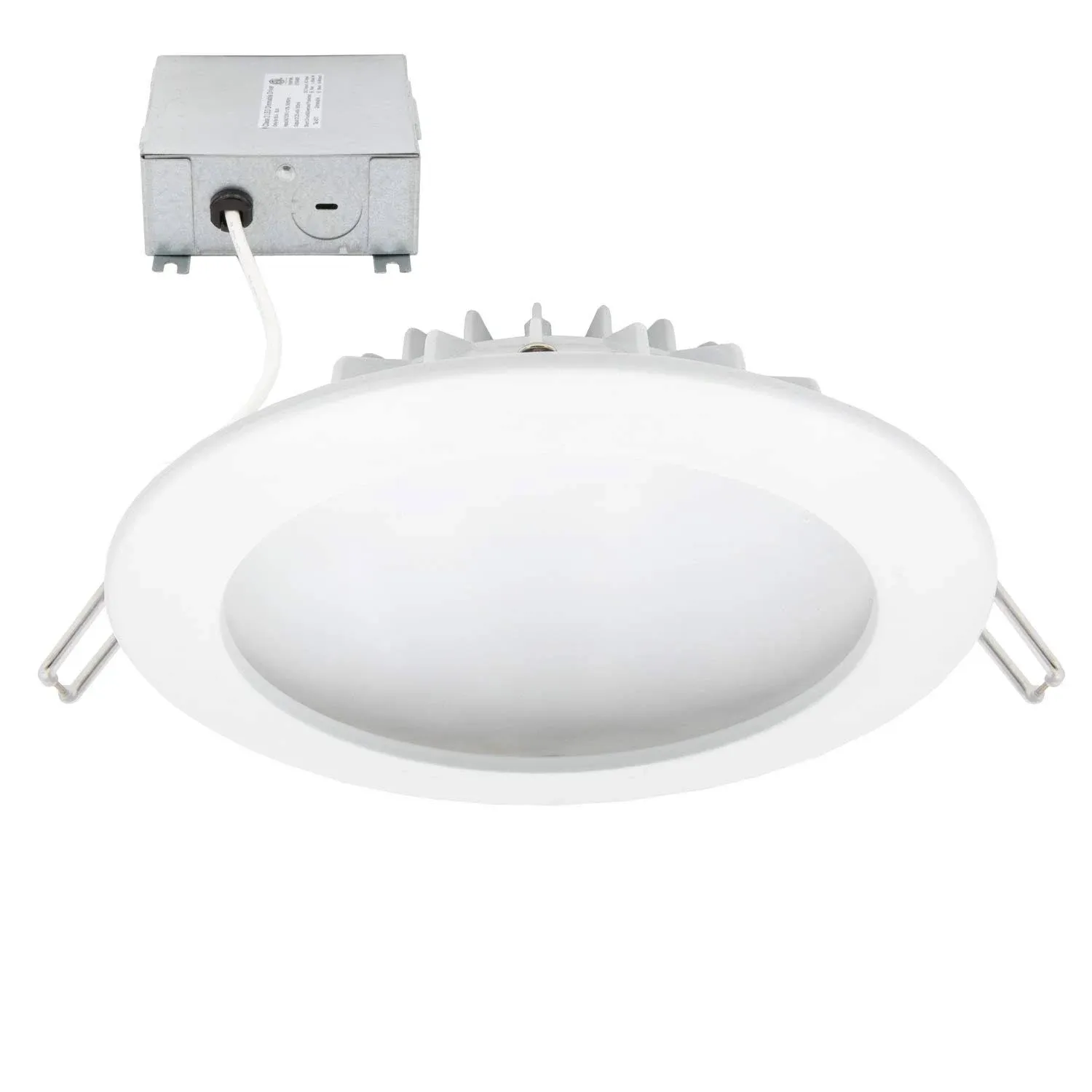 Luvoni 6 in. 2700K Slim Recessed LED Indirect Downlight, IC Rated, 920 Lumens ...