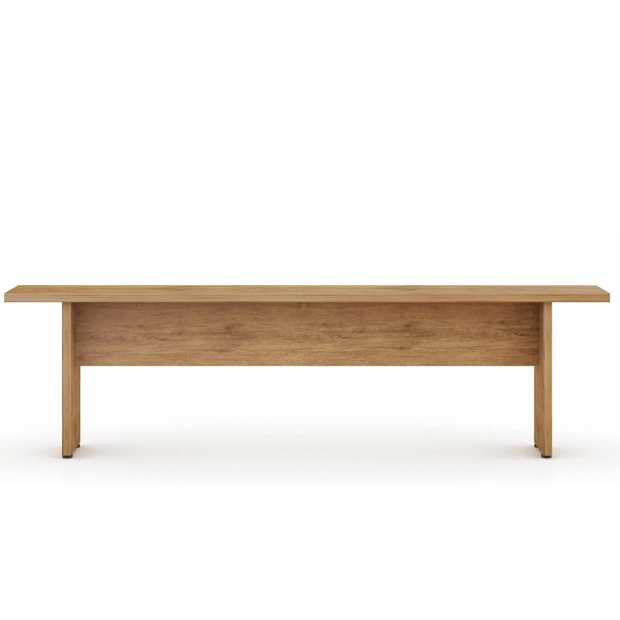 Ashley | Manhattan Comfort 68 NoMad Dining Bench&quot;, Brown | Realry