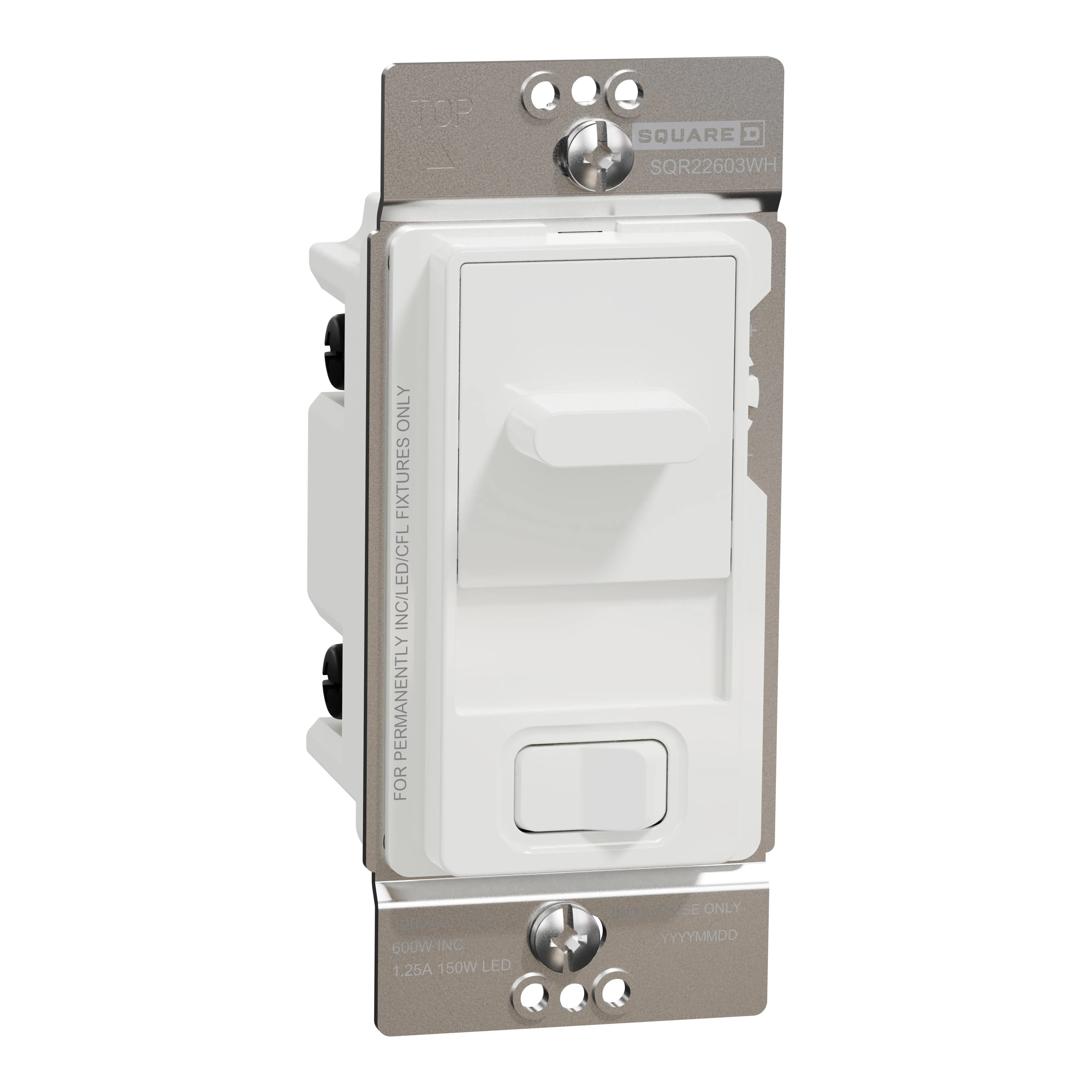 Square D SQR22603WH 600W Dimmer Switch