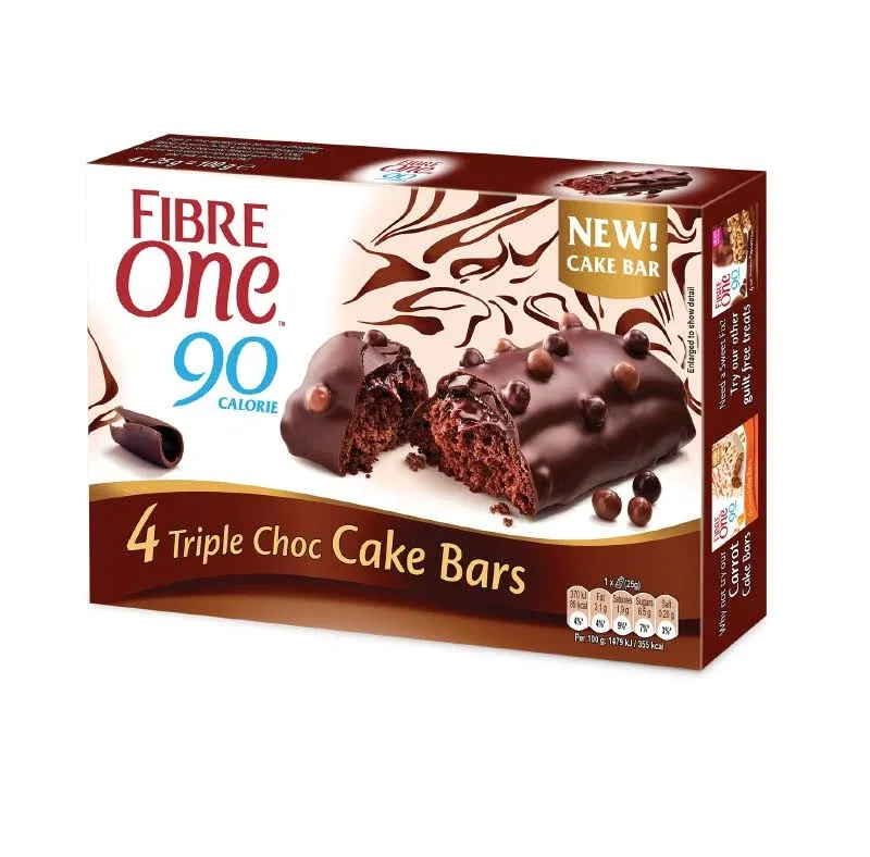 Fibre One Triple Choc Cake Bars