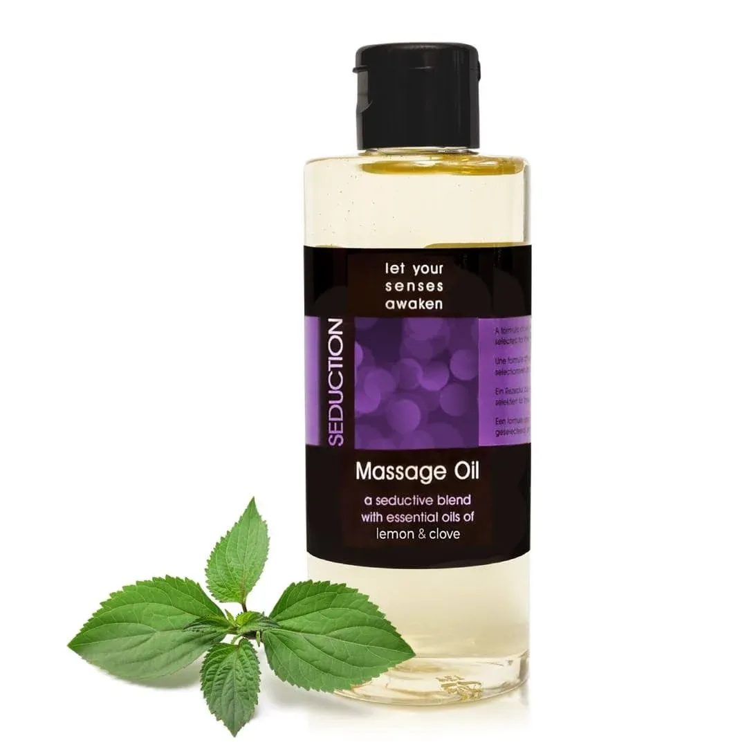 Massage Oil for Sore Muscles - Premium Massage and Body Oil for Massage Therapy - Vitamin E Infused - Blend with Essential Oils of Lemon & Clove