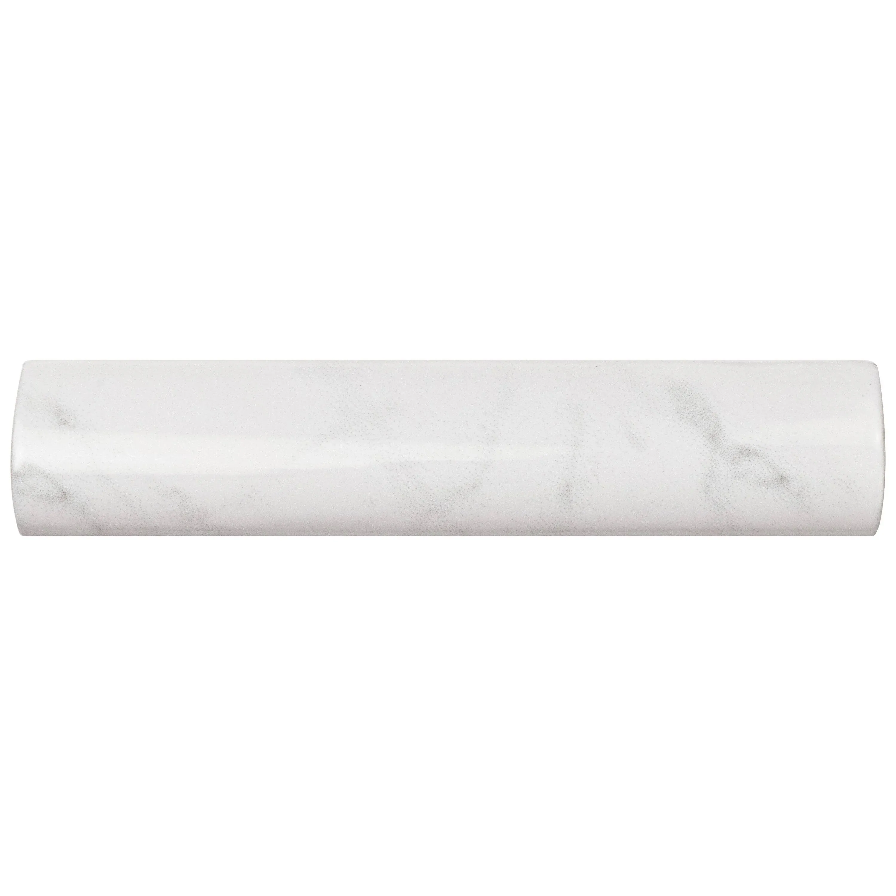 Classico Carrara Matte Pencil Bullnose 1-1/4 in. x 6 in. Satin Ceramic Wall Tile Trim