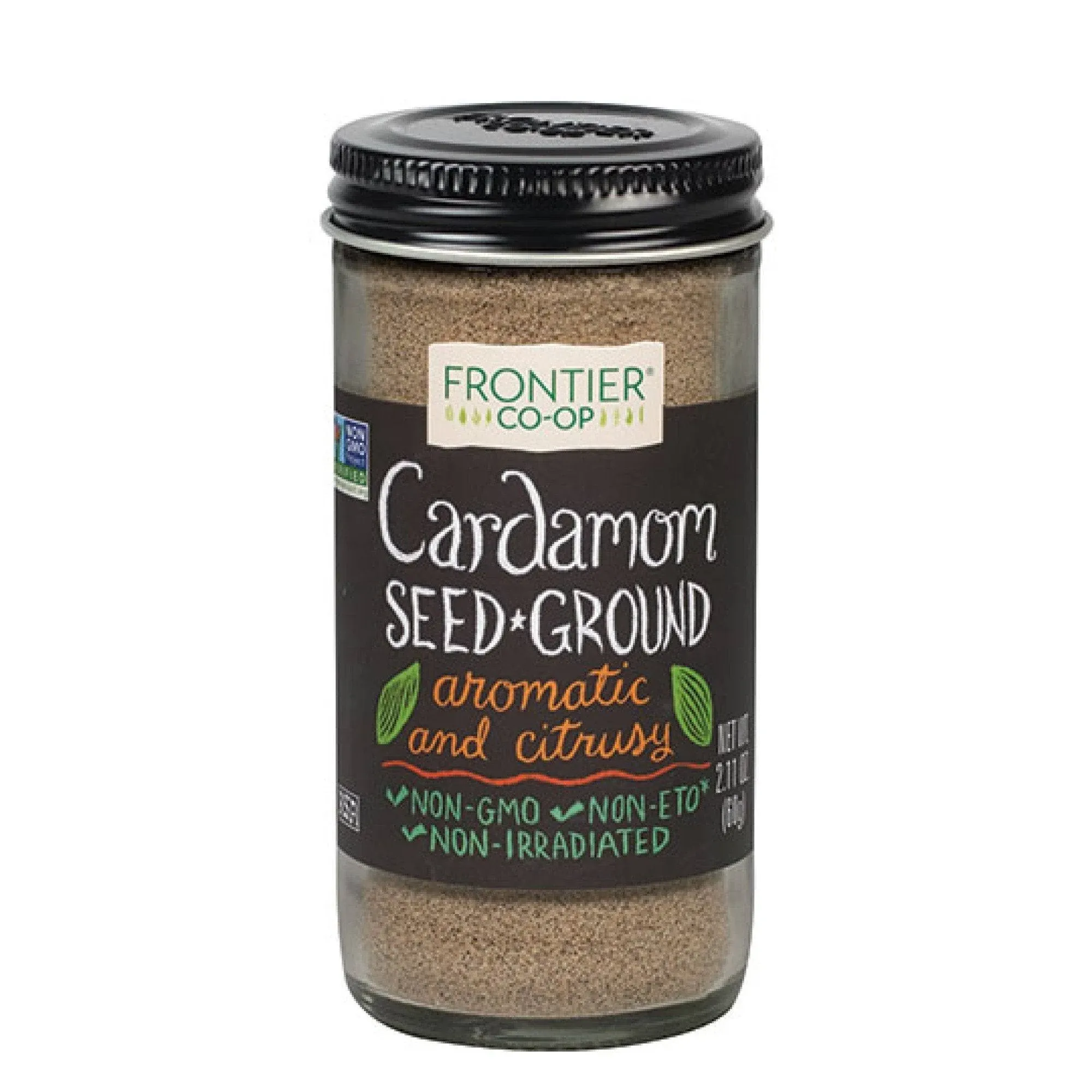 Frontier Co-op Cardamom 2.11oz May 2024 Kosher non-GMO