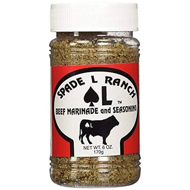 Spade L Ranch Beef Marinade and Seasoning 6 Oz. (3 Bottles 6 Oz)