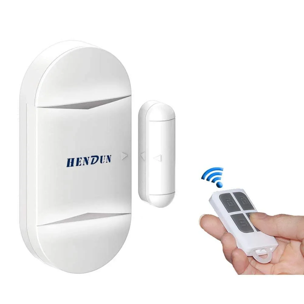 HENDUN Door Alarm for Home Security with Remote, 130dB Wireless Windows Alarm Sensors,Chime for Pool Door, Kids Safety, Alarm for Garage, Sliding, Dementia,Opening Entering Alert (Pack 1)